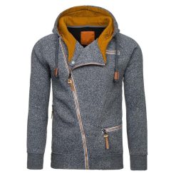 Men's Solid Hoodie with Zipper - Image 8