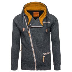 Men's Solid Hoodie with Zipper - Image 6
