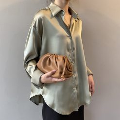 Button Up Elegant Silk Shirt - Image 5