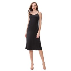 Women's Spaghetti Strap Satin Dress - Image 6