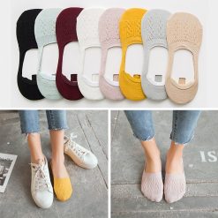 Women's Short Socks 5 Pairs Set - Image 4