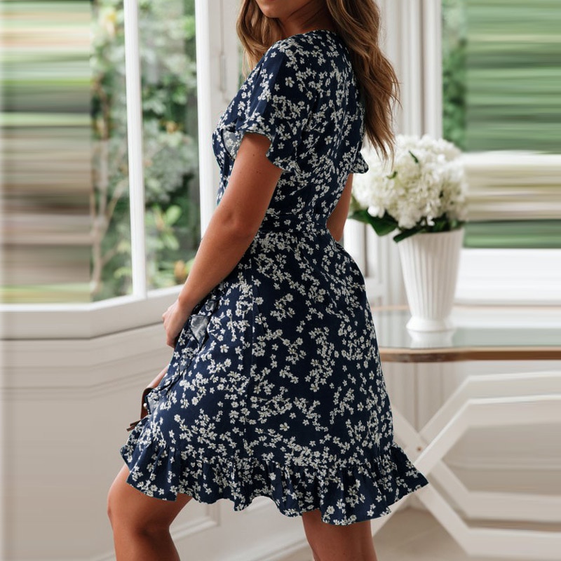 Ruffled Floral Printed Dress Ruffled Floral Printed Dress