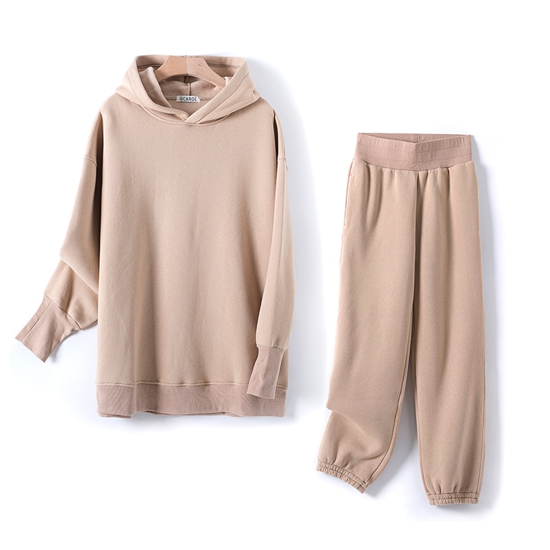 Cotton Fleece Oversized Hoodie and Pants