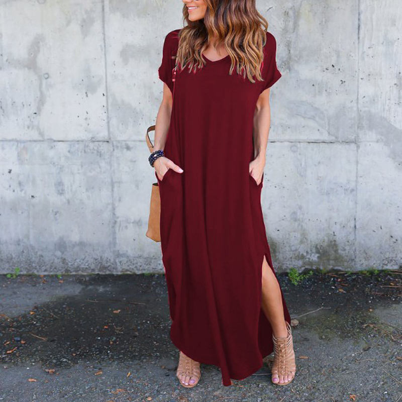 Women's Short Sleeved Maxi Dress Women's Short Sleeved Maxi Dress
