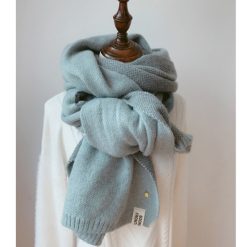 Thick Soft Wool Scarf for Women - Image 5